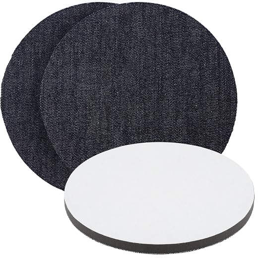 7'' Universal 3-Pack Orange Peel Remover Denim Polishing Pads – 2000 Grit (135mm) Hook & Loop for Easy Attachment, Professional Paint Leveling & Detailing Pad, V2 Upper Layer Clear Coat Scratch Repair