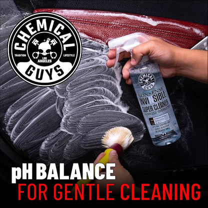 Chemical Guys Nonsense Colorless & Odorless All Surface Cleaner - Interior Cleaner, Safe for Vinyl, Rubber, Plastic, Carpet, and Upholstery, pH Balanced, Residue-Free, Unscented, 16 Fl Oz, Pack of 2