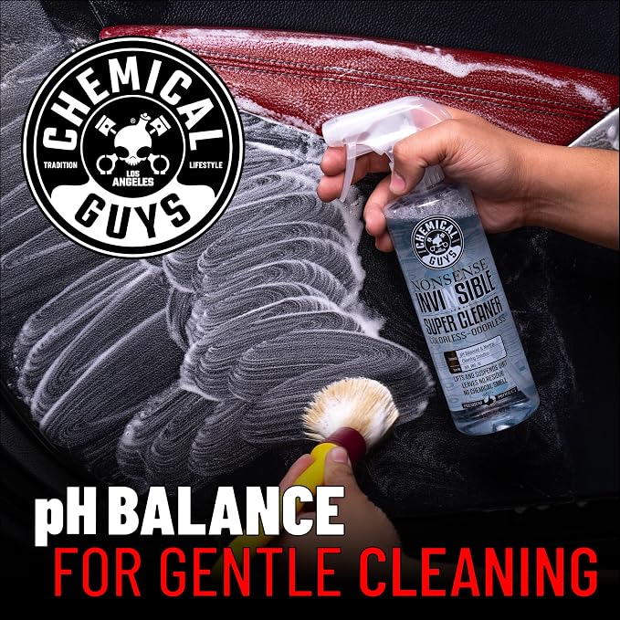 Chemical Guys Nonsense Colorless & Odorless All Surface Cleaner - Interior Cleaner, Safe for Vinyl, Rubber, Plastic, Carpet, and Upholstery, pH Balanced, Residue-Free, Unscented, 1 Gallon (128 fl oz)