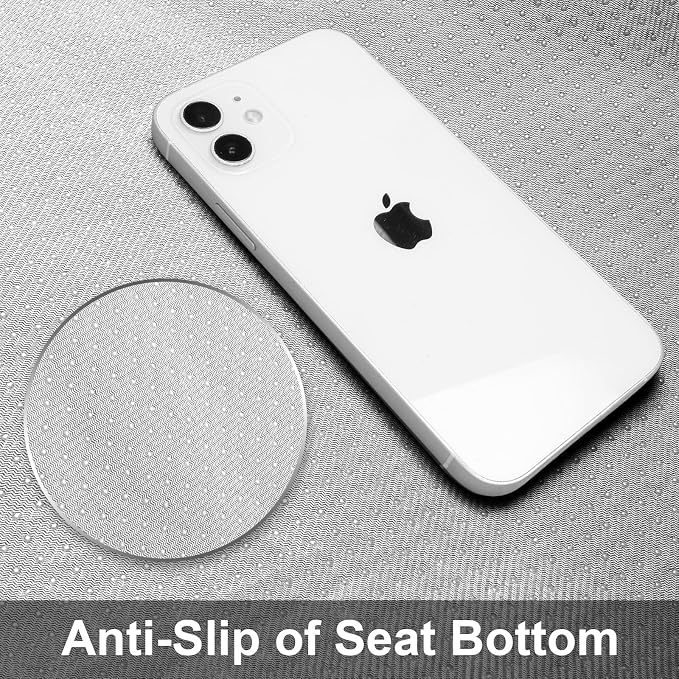 CAR PASS Nappa Leather High Back Front Seat Covers, Tesla Model 3 Model Y Breathable Faux Leather Front Bucket Seat Covers, Anti-Slip Airbag Compatible Universal Fit for Sedan SUV Van Truck, White