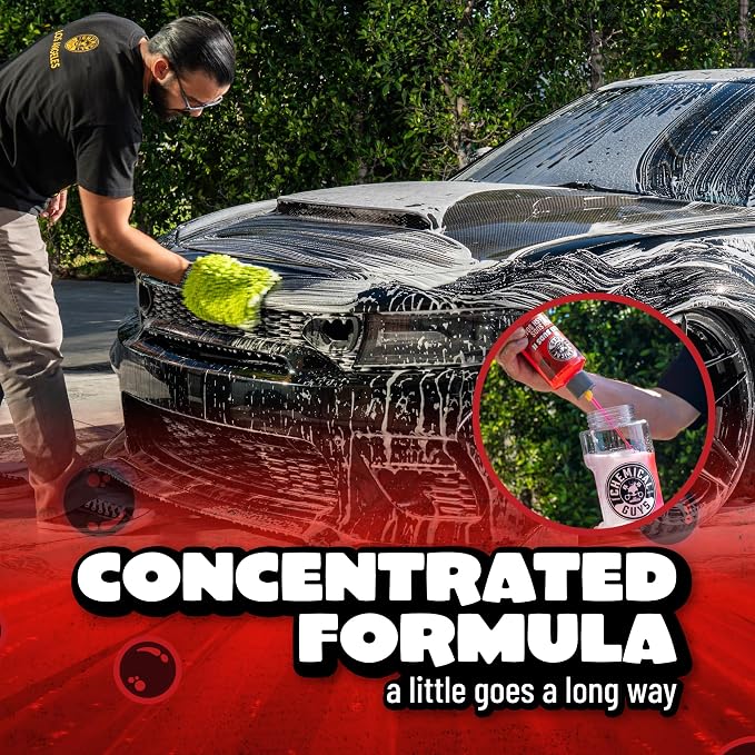 Chemical Guys CWS_101_16 Maxi-Suds II Foaming Car Wash Soap (Works with Foam Cannons, Foam Guns or Bucket Washes) Safe for Cars, Trucks, Motorcycles, RVs & More, 16 fl oz, Cherry Scent