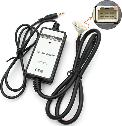 Car Auido AUX Input, 3.5mm AUX Adapter CD Changer for Toyota Camry 2005-2011, Avensis 2003-2011, Corolla 2005-2011, Tacoma 2004-2008, RAV4 2004-2011