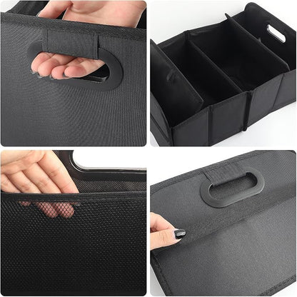 Large Capacity Trunk Organizer for Car,Foldable Multi-Compartment SUV Trunk Organizer for Storaging Tools Toys Foods,Universal Oxford Cloth Car Organizers and Storage