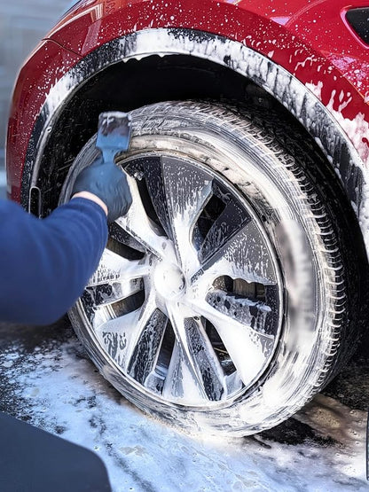 Heavy Duty Tire Brush - Durable Bristles, Ergonomic Handle, Versatile for Tires, Wheels, Mats, Ideal for Cars, Trucks, SUVs, RVs, Home, and More