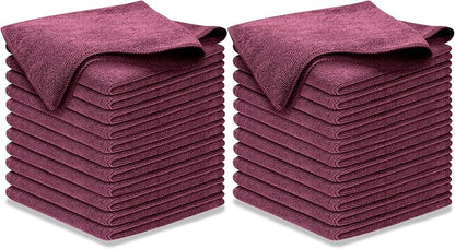 USANOOKS Premium 300GSM Microfiber Cleaning Cloth - 12.5"x12.5" High Performance - 1200 Washes, Ultra Absorbent Microfiber Towels for Cars Undercarriage, Rims & Engine Bay Cleaning - Microfiber Cloth