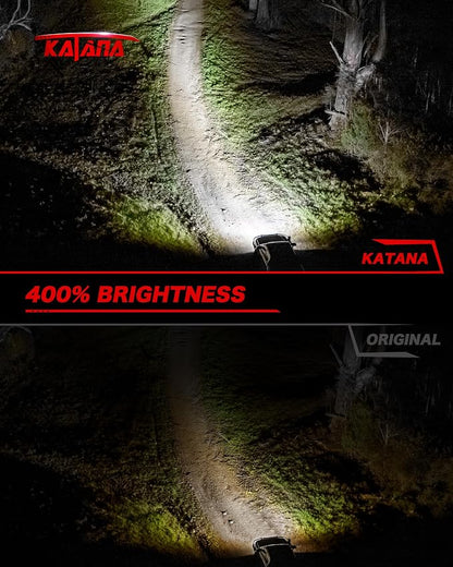 KATANA 9012 Bulb,9012 Fog Bulb Plug and Play 400% Brightness Super Bright 6500K White Mini Size of 2