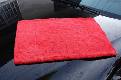 Maxshine 12 Pack Big Red Microfiber Towel (1000GSM) - Large Plush, Rinse-Free Drying Towels, Double-Sided Detailing for Cars (20”x28” / 51x71cm), Professional Auto Detailing Towels