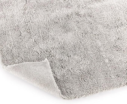 The Rag Company - Creature Edgeless Auto Detailing Towels; Professional 70/30 Blend, Dual-Pile Plush Microfiber, Buffing & Polishing, 420gsm - 16in x 16in - Ice Grey - 10-Pack