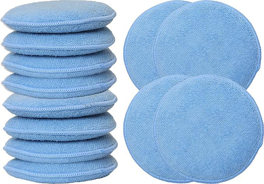 SimpleHouseware Car Wash Sponge Wax Microfiber Applicator Pads, 12-Pack