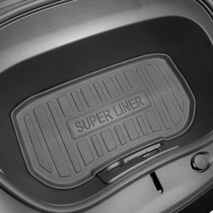 SUPER LINER Tesla Model 3 Floor Mats 2025 2026 2024 | Custom Fit All-Weather 8-Piece Set TPE Material | Tesla Model 3 Highland Floor Mats&Seatback Mats&Cargo Liner, Trunk&Interior Accessories