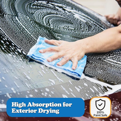 FIXSMITH Shop Towels, Pack of 150, Microfiber Cleaning Cloth Bulk, Microfiber Towels for Cars, Lint Free, Scratch-Free Cleaning Rags for Housekeeping, 11.5 x 11.5 inch