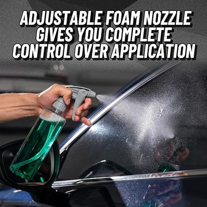 Chemical Guys Heavy Duty Bottle and Trigger Sprayer, Chemical-Resistant Viton Seal, Adjustable Mist to Stream Nozzle, High Output, Car Detailing Cleaners and Degreasers - 16 Oz, 3 Pack
