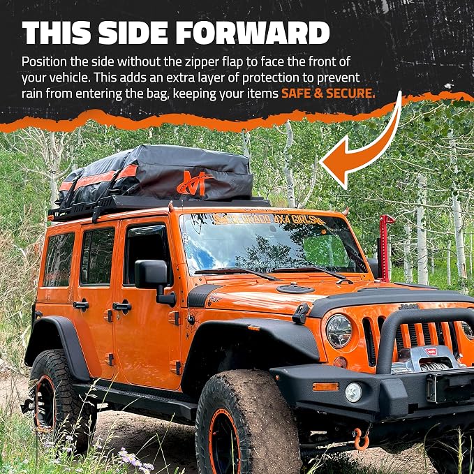 Mockins 30 Cu Ft Car Roof Cargo Carrier Bag for Top of Car Storage | 60"x43"x20" Waterproof Soft-Shell 840D Roof Bag | No Rack Rooftop Cargo Carrier with Mesh Mat, Lock, Hooks, & Straps