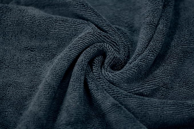 Maxshine Microfiber Detailing Towel 16” x 24” (330GSM) – Ultra-Soft Black Towel with Red Sewn Border | Lint-Free, Scratch-Free | Auto, Boat & Marine Polishing, Cleaning & Interior Detailing