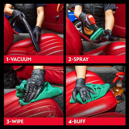 Griot's Garage Odor Neutralizing Leather Cleaner for Car Seats, Dashboard, Door Panels, Eliminates Unwanted Smells, 10971, 22oz