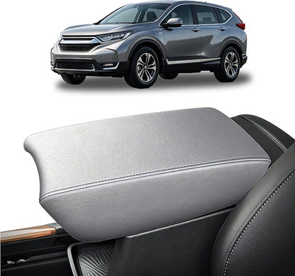 AOMSAZTO Gray Center Console Covers for 2017-2022 Honda CRV Leather Armrest for CR V