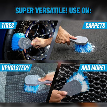 Chemical Guys ACCG05 Big Blue Stiffy Heavy Duty Tire & Upholstery Cleaning Brush, (Safe for Cars, Trucks, SUVs, RVs, Motorcycles, & More) Blue