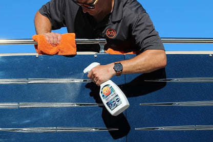 303 (30213-6PK) Marine Quick Wax - Quick And Easy Spray On Wax - 90 Days Of Protection - Provides a Slick, Protective, Glossy Shine - Use On Wet Or Dry Surfaces - Carnauba Wax, 32 fl. oz. 6 Pack