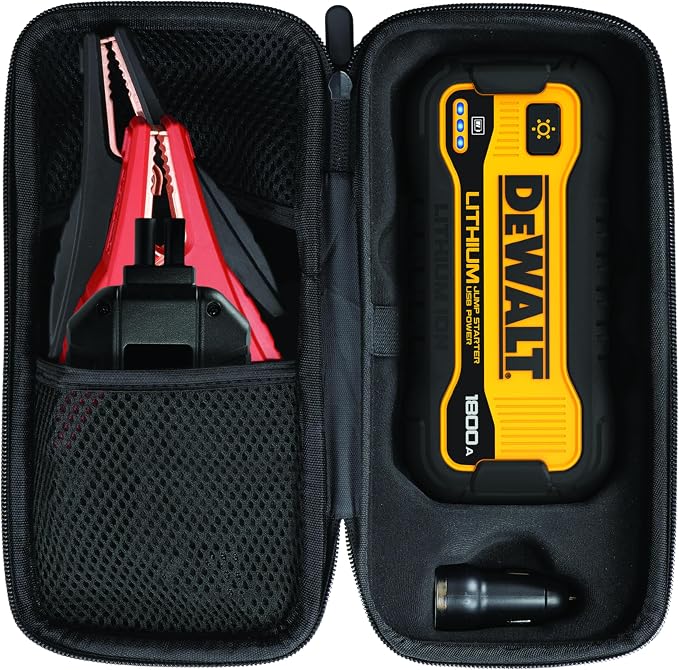 DeWalt DXAELJ18C 1800 Peak Amp Li-Ion Jump Starter with USB Power, Carrying Case
