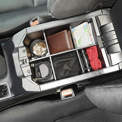 Vehicle OCD - Center Console Organizer for Toyota RAV4 (SE, Limited, Platinum ONLY) (2013-2018) - Made in USA - SLX139