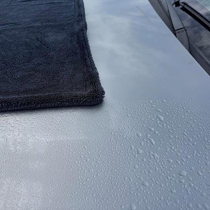 ZAID Car Drying Towel 1200 GSM Microfiber Double Twist Pile & Edgeless Design, 1 Quick & Effortless Dry - 24” x 36”