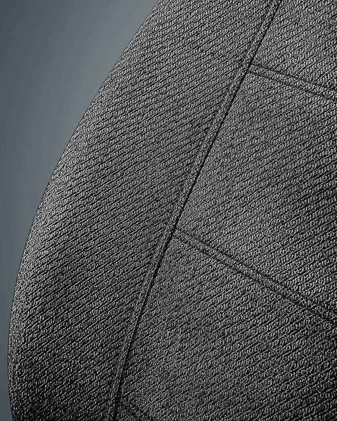 Road Comforts Car Seat Covers Full Set, Front and Split Rear Bench Seat Cover for Car, Universal Cloth Seat Protectors for SUV, Sedan, Van, Automotive Interior Covers Set, Airbag Compatible, Black