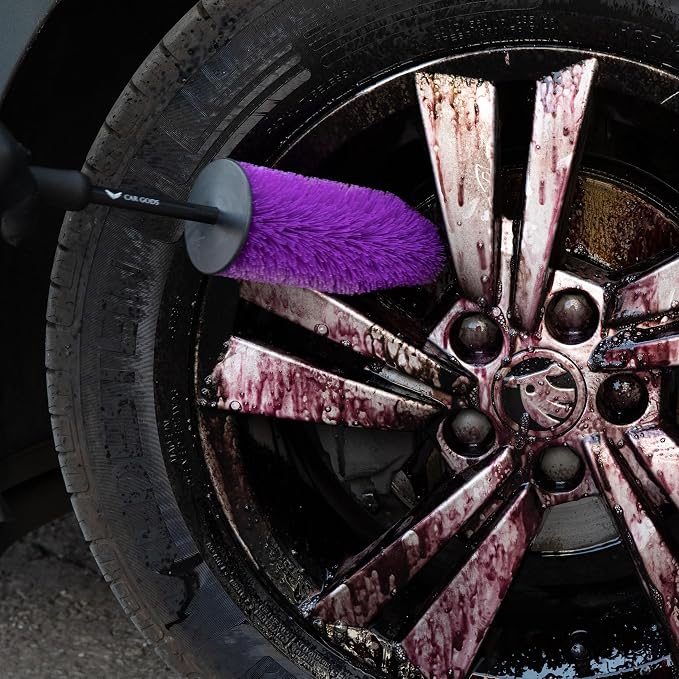 Car Gods Small Barrel Scratchless Wheel Brush (Pack of 1)