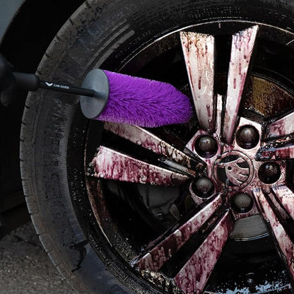Car Gods Small Barrel Scratchless Wheel Brush (Pack of 1)