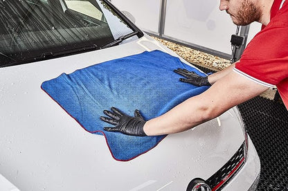 Gtechniq MF2 Microfiber Drying Towel 450GSM 23.6"x35.4" | Ultra Soft, Super Absorbent, Short Pile Wicks Away Water, Reduces Marring and Gloss Loss, Machine Washable