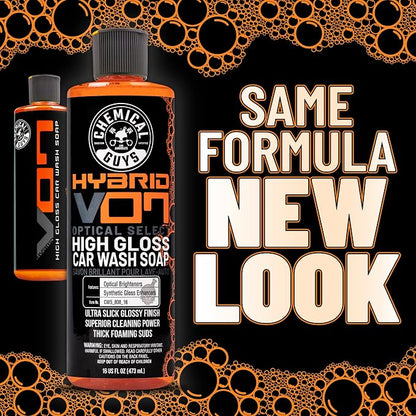 Chemical Guys CWS_808 Hybrid Foaming High Gloss Car Wash Soap (Works with Foam Cannons, Foam Guns or Bucket Washes) Safe for Cars, Trucks, Motorcycles, RVs & More, 128 fl oz (1 Gallon), Orange Scent
