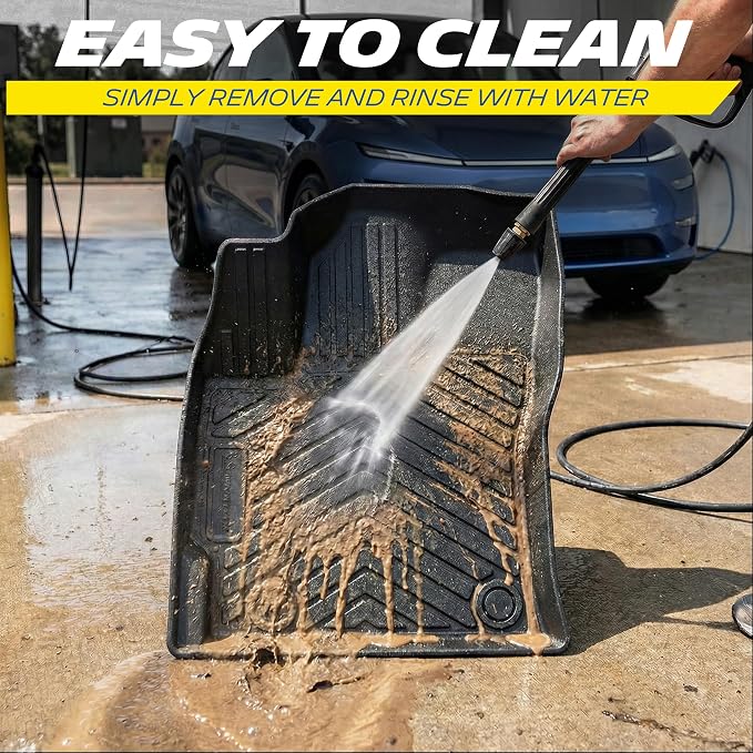 Michelin Vehicle Mat, All-Weather TPE Custom Fit Liner for Chevy Colorado/GMC Canyon Floor Mats 2015-2022(Crew Cab fit Carpet Floor), Premier