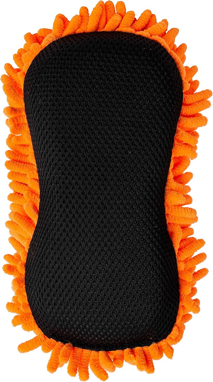 SCRUBIT Microfiber Car Wash Sponge - Non-Scratch Wash Mitt Microfibers for Cleaner Cars, Great for Everyday Cleaning - Automobile Cleaning Sponges Essential Part of Any Washing Kit - 2 Pack