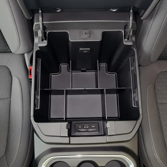 Center Console Organizer for Chevy Silverado 1500 / GMC Sierra 1500 (2019-2021) & 2500/3500 HD (2020-2023) (full console w/bucket seats ONLY) - Made in USA - SLX157