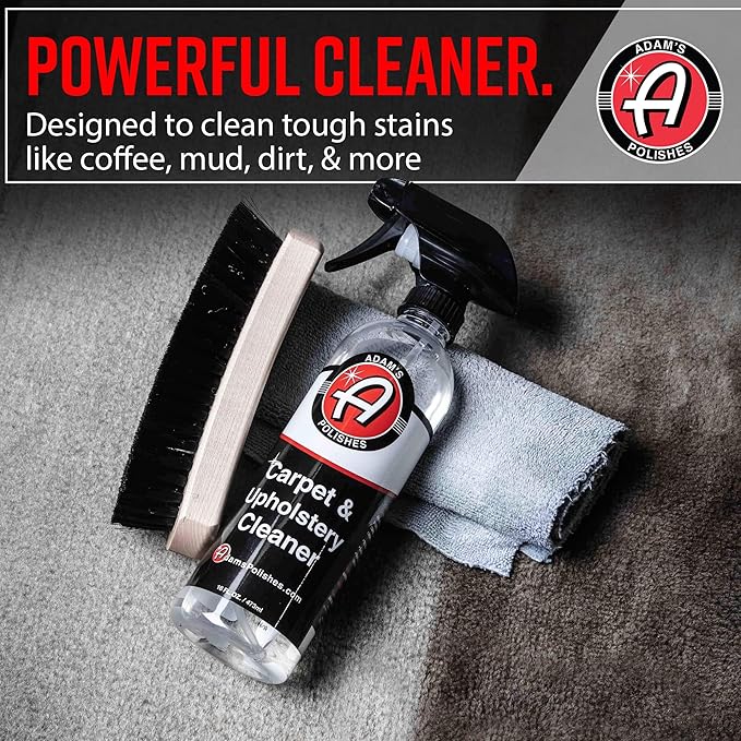 Adam's Polishes Carpet Drill Brush Combo - A Cleaning Tool Attachment For Scrubbing/Cleaning Carpet, Upholstery, Leather Seats & Chairs, Floor Mats, Trunk, Furniture, Interior Boat, RV & Accessories
