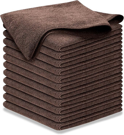 USANOOKS Premium 300GSM Microfiber Cleaning Cloth - 12.5"x12.5" High Performance - 1200 Washes, Ultra Absorbent Microfiber Towels for Cars Undercarriage, Rims & Engine Bay Cleaning - Microfiber Cloth