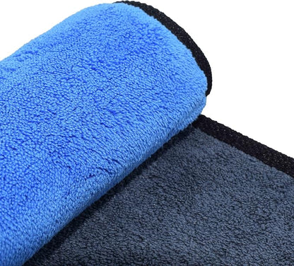 Kemes Microfiber Towels for Cars 3 Pieces 500 GSM polishing Cleaning Home, car and Motorbike - 12 x 12 Inches (30x30cm)