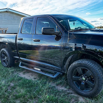 YITAMOTOR Drop Running Boards Compatible with Chevy Silverado/GMC Sierra 2019-2026 1500 Crew Cab, 2020-2026 Silverado/Sierra 2500HD 3500HD Crew Cab, Black Powder Coated Nerf Bars, Off-Road Side Steps