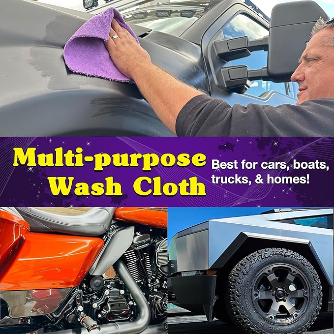 Wizards Water Bandit - Chamois Drying Towel for Car Detailing - Absorbent & Scratch-Free Wash & Dry - Ideal for Autos, Boats, Trucks & Motorcycles - Shammy Towel for Detail and Cleaning - 21" x 17"