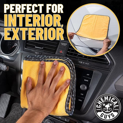 Chemical Guys Miracle Dryer Microfiber Drying Towel 2 Pack (36" x 25") - Super Absorbent and Scratch-Free Drying for Cars, Trucks, and SUVs (MIC72102)