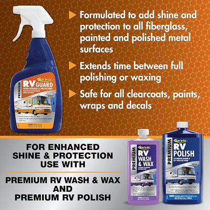 STAR BRITE Premium RV Guard Detailer & Protectant Spray – Cleans, Shines & Protects with Protective Polymers - 32 OZ (071032)