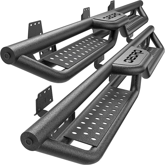6 Inch Running Boards Compatible with 2019-2026 Dodge Ram 1500 New Body Quad Cab/Extended Cab, Two-Stair Side Step Rail Drop Nerf Bars (Exclude Ram 1500 Classic)