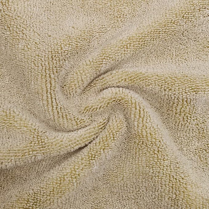 POLYTE Microfiber Cleaning Towel (16x24, 6 Pack, Professional, Blue,Camel,Gray)