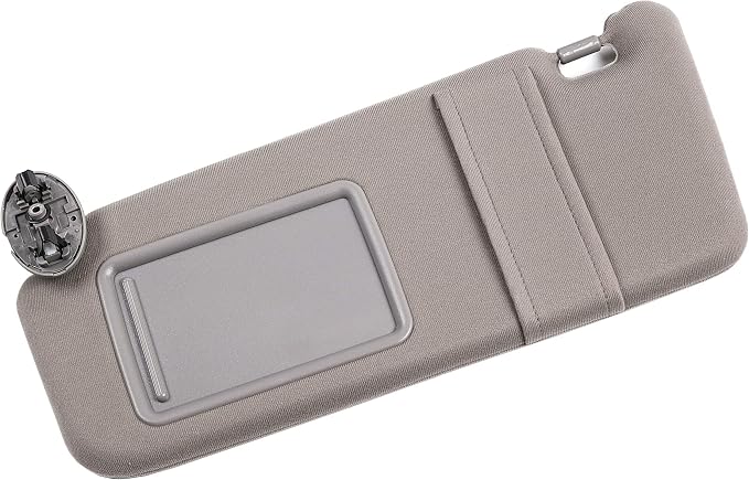 Ezzy Auto Gray Left Driver Side Sun Visor fit for Toyota Camry Without Sunroof 2007 2008 2009 2010 2011