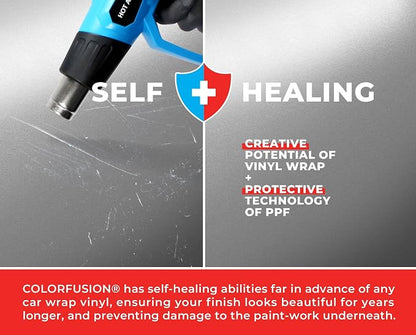 ColorFusion PPF by VViViD, Gunmetal Satin Stealth Metallic Dry Apply PPF Vinyl Car Wrap Roll 10ft x 5ft