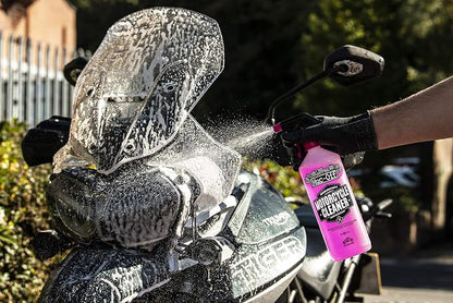 Muc-Off Motorcycle Care Duo Kit - Motorcycle Cleaning Kit, Motorcycle Detailing Kit - Includes Motorcycle Cleaner and Protection Spray