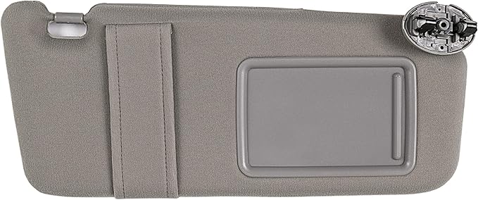 Ezzy Auto Gray Right Passenger Side Sun Visor fit for Toyota Camry Without Sunroof 2007 2008 2009 2010 2011