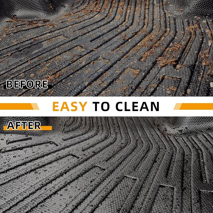 Floor Mats for Toyota Camry 2007-2011(ONLY Gas), NOT for Hybrid, Custom Fit Camry CE XLE SE LE Floor Mats, Front Rear Mats & Cargo Liner, TPE Anti-Slip Waterproof Duty Car Accessor