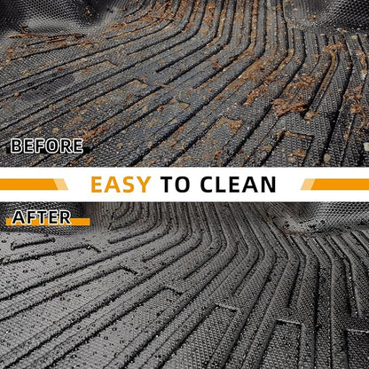 Floor Mats for Dodge Journey 2011 2012 2013 2014-2016 2017 2018 2019 2020, TPE 2015 Journey Floor Mats 1st & 2nd Row, TPE Waterproof Summer Winter Non-Slip All Weather Floor Liners Car Accessories