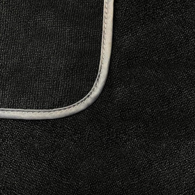 Detailer's Preference Large 320 GSM Microfiber Towels for Car Detailing, Washing, Drying, Ultra Soft Terry Weave, Scratch-Free, Lint-Free, Multi-Surface, Reusable, 16x24 Inch, 12-Pack, Black