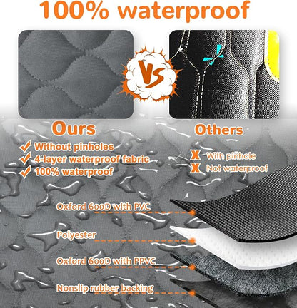 URPOWER Dog Car Seat Cover for Back Seat - Waterproof Car Seat Protector for Child Carseat & Pets, Nonslip Car Seat Covers for Full Size SUVs & Trucks